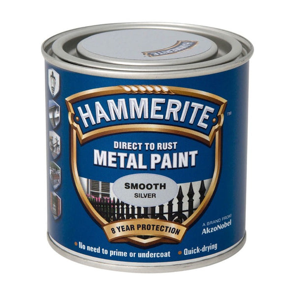 Hammerite Smooth Silver