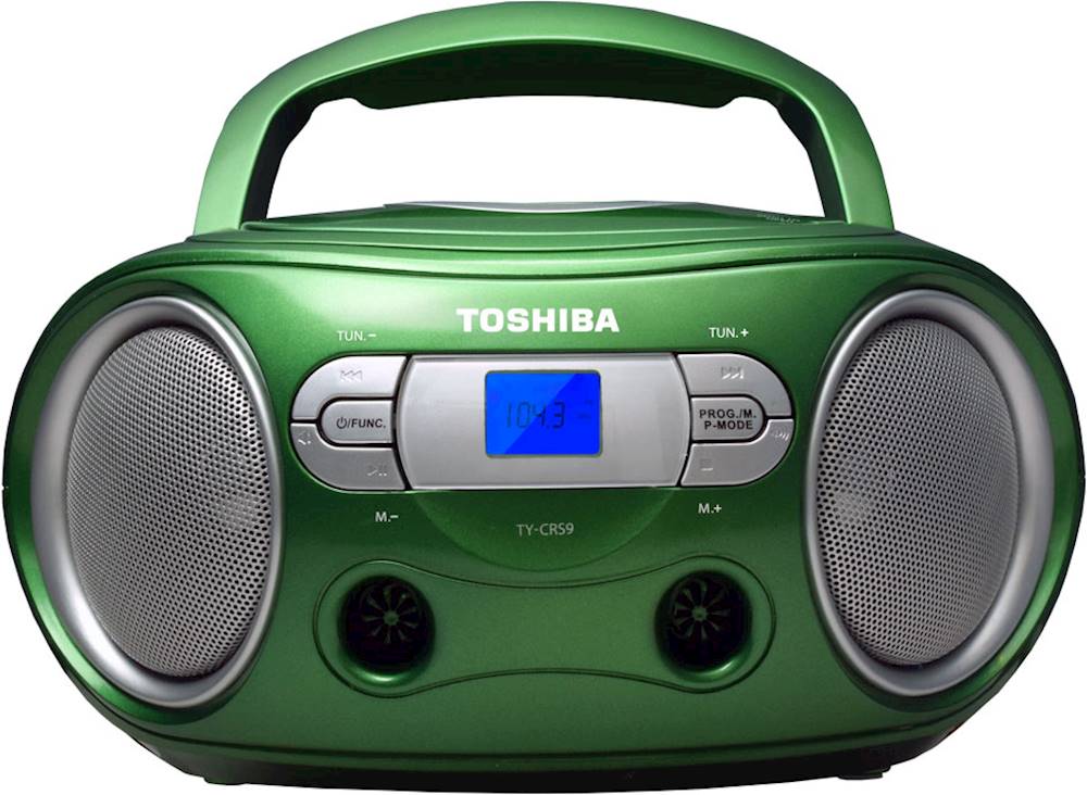 Toshiba Portable CD Boombox with Am/FM Stereo and Aux Input