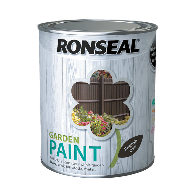 Ronseal Garden Paint 750ml English Oak