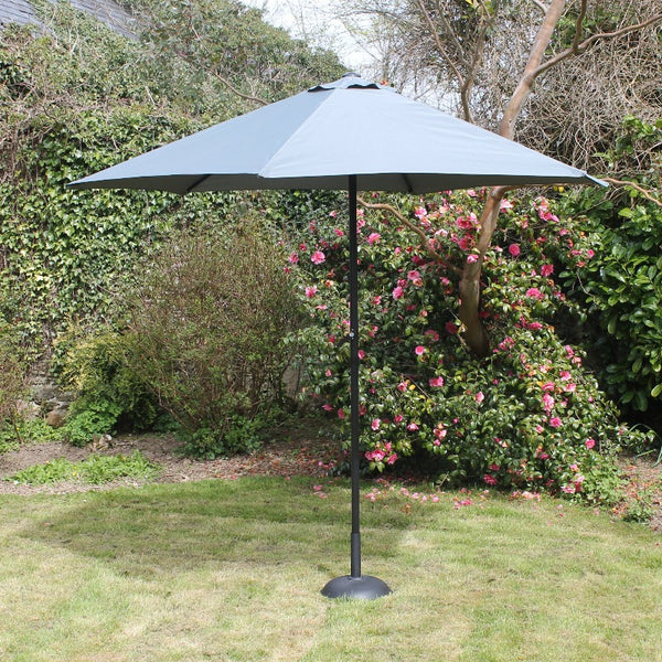 2.7 M Steel Parasol With Crank Grey