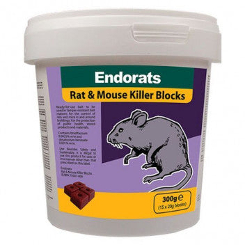 Endorats Rat & Mouse Killer Blocks- 15 x 20G