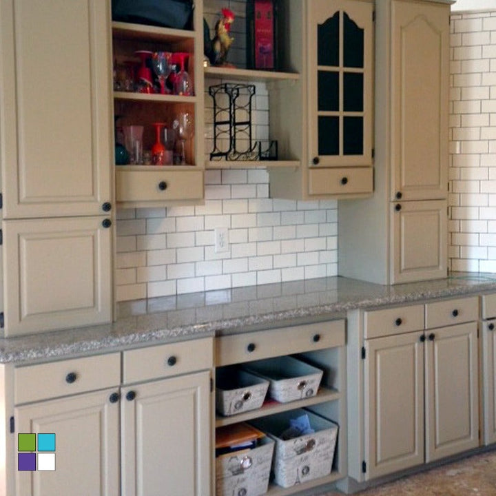 Khaki Linen Beyond Paint. Furniture cabinet presses paint from Smyths Homevalue.