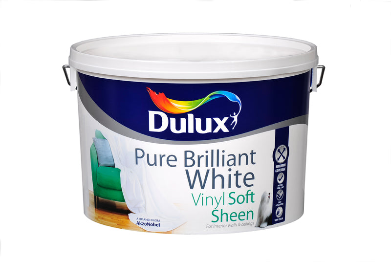 Dulux Vinyl Soft Sheen Pure Brilliant White 10L