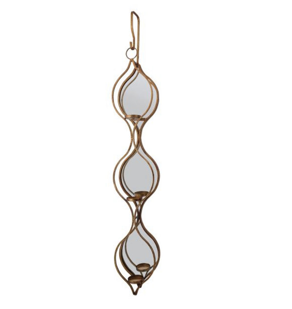 Mindy Brownes Ellie Mirrored Candle Holder Triple
