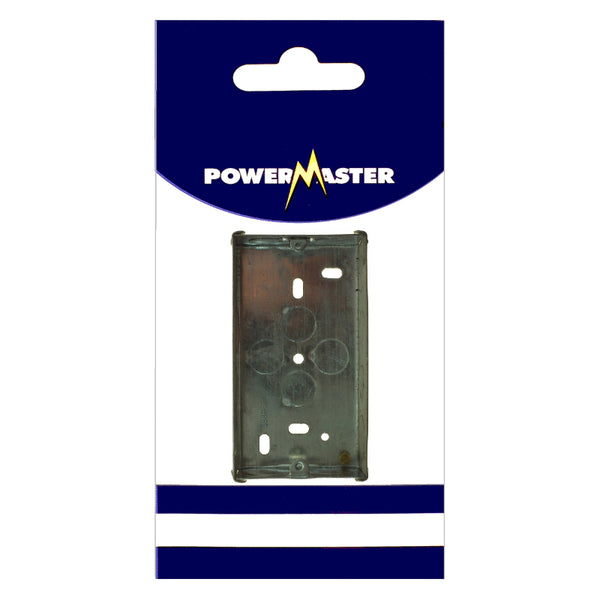 Powermaster Electrical 25mm 2 Gang Socket Box