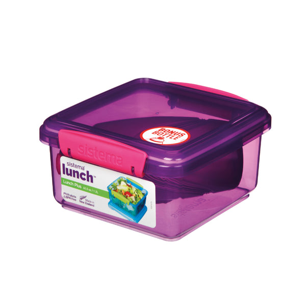 Sistema Lunch Plus 1.2L With 385ml Bottle - Purple