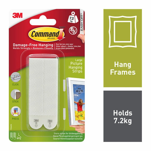 Command Large Picture Hanging Strips - 7.2KG