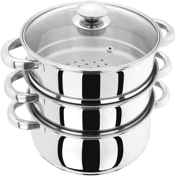 Horwood 3 Tier 20 cm Stainless Steel Steamer