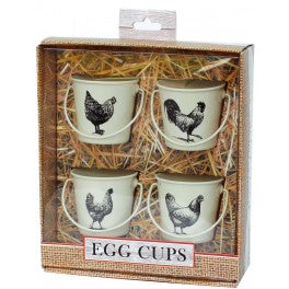 Set of 4 Egg Cups - Cockerel