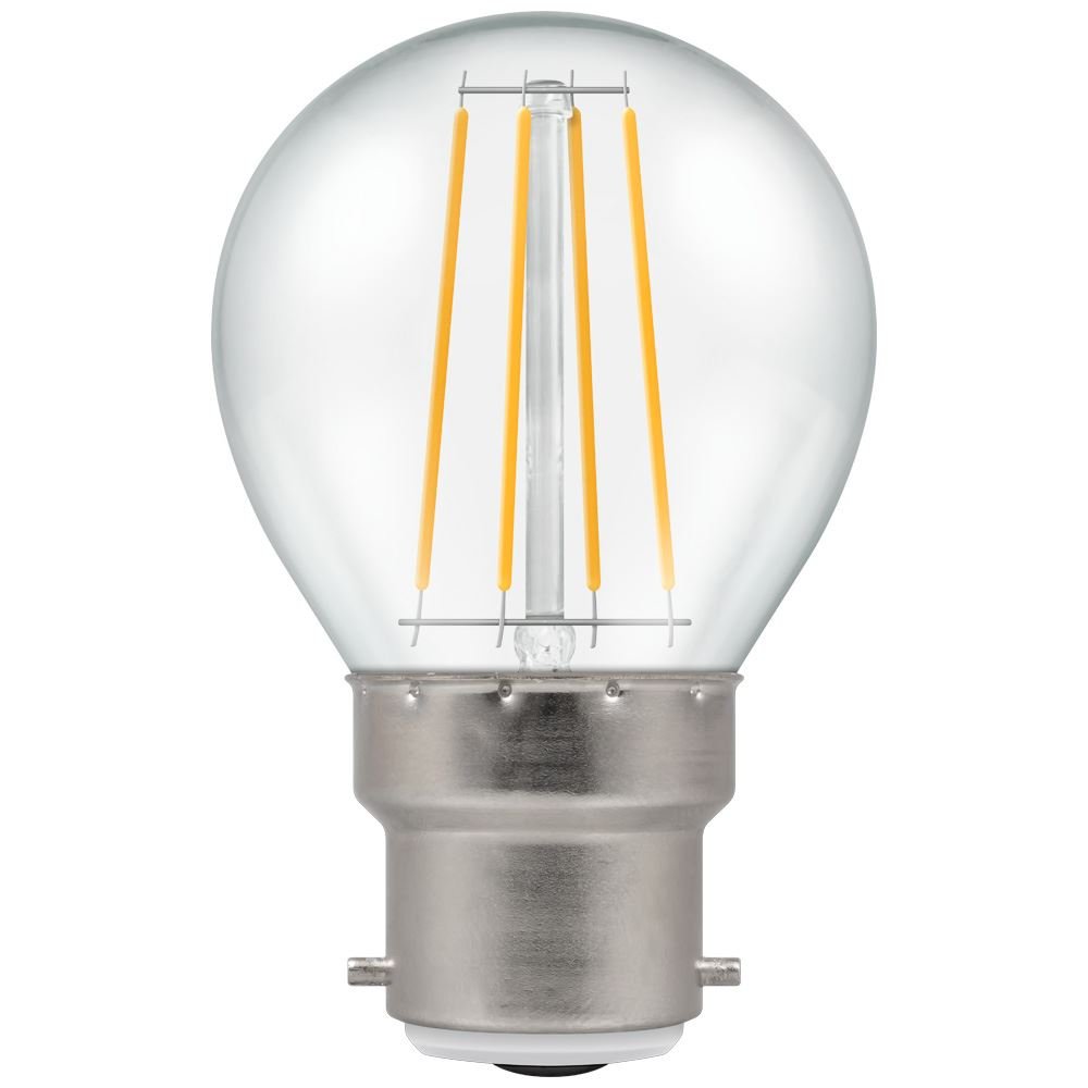 LED Round Filament Clear Dimmable