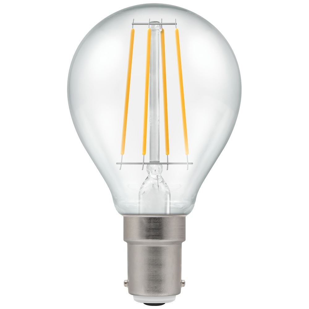 LED Round Filament Clear • Dimmable