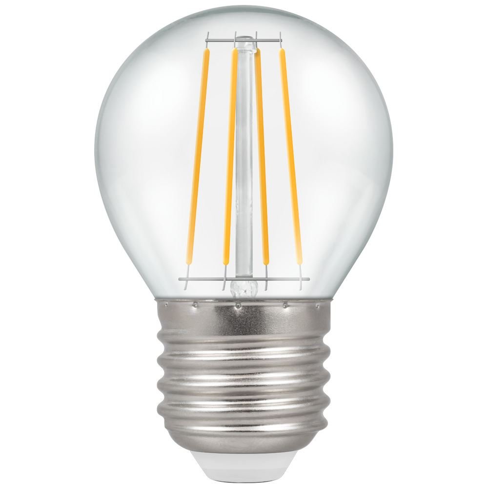 LED Round Filament Clear  Dimmable