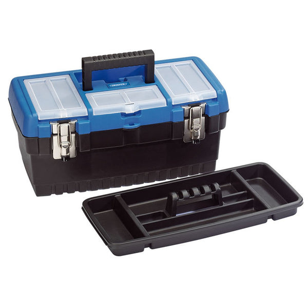 Draper 16" Tool Organiser Box With Tote Tray