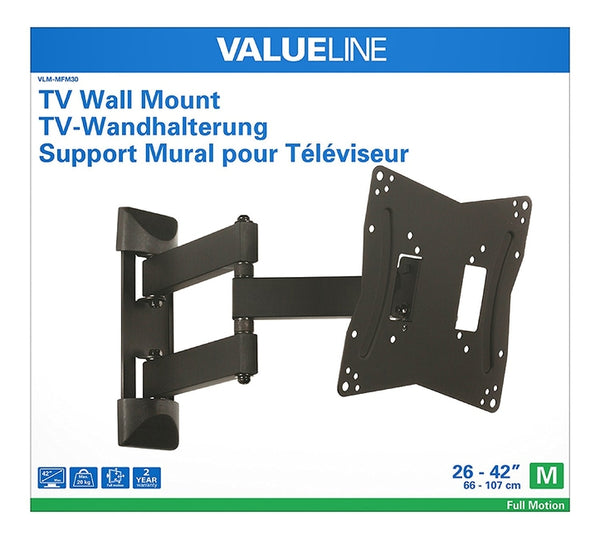 Valueline TV Full Motion Wall Mount 26" to 42"