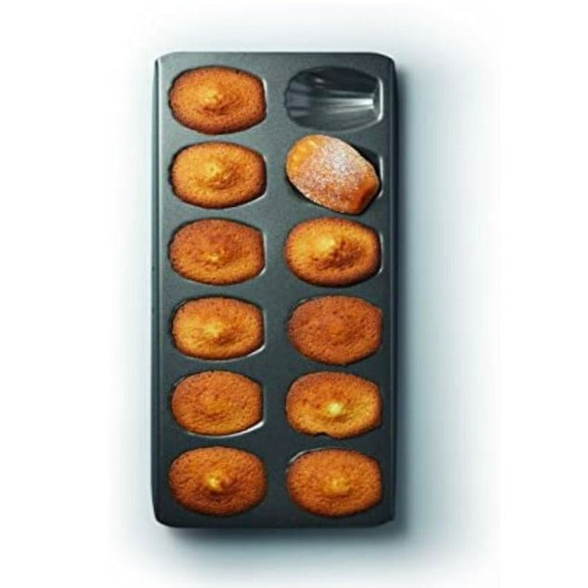 MasterClass Non-Stick Madeleine Tray 12-Hole (40 x 20 cm/15 x 8.5 inches)