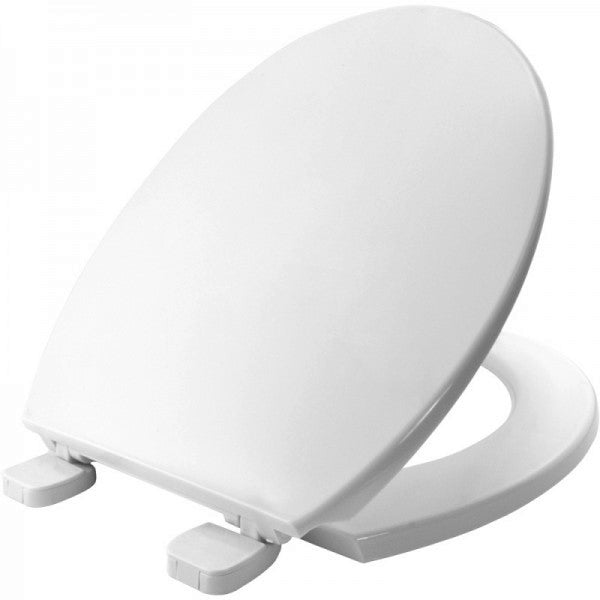 Bemis White Solid Plastic Toilet Seat