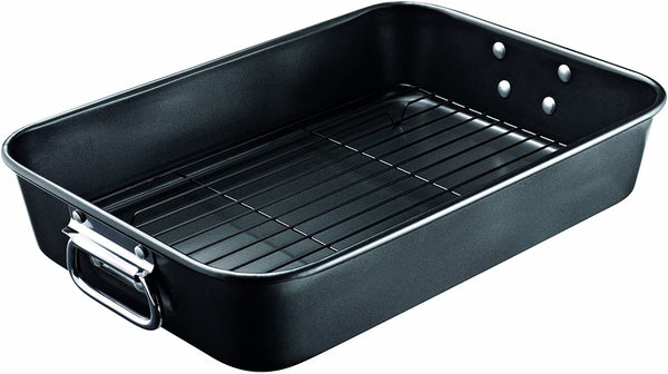Prestige Create Steel Oven Roaster with Rack - Blac