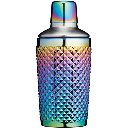 BarCraft Cocktail Shaker 300ml Rainbow Glass