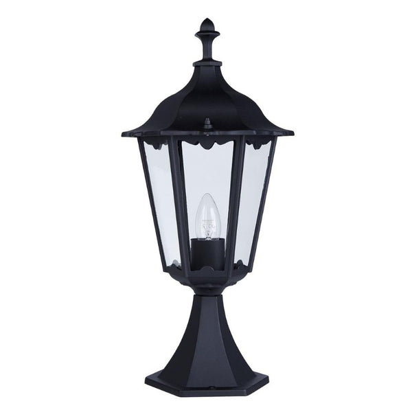 ALEX 55CM OUTDOOR POST LIGHT - BLACK LAMP