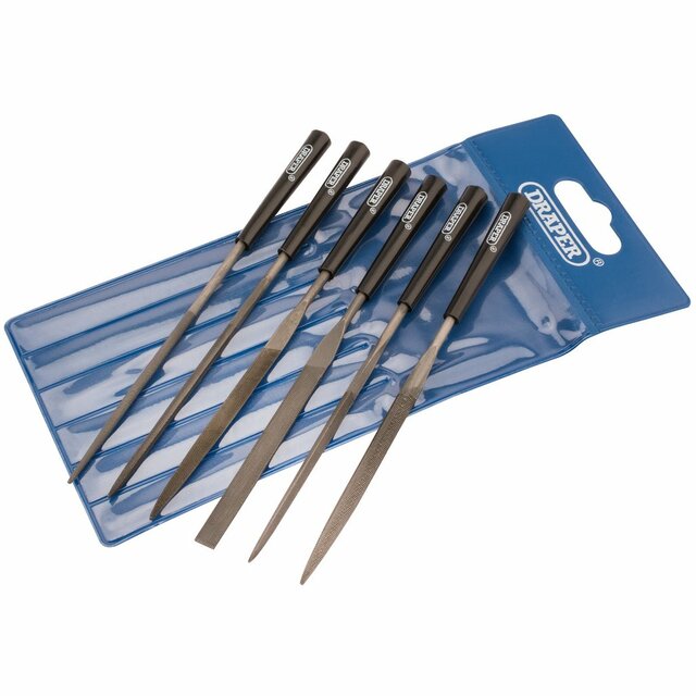 Draper Needle File Set, 140mm (6 Piece)