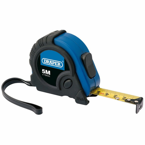 Draper Soft Grip Measuring Tape 5m - 16ft x 19mm