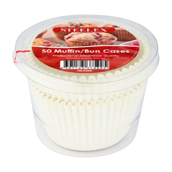 Steelex Muffin/Bun Liners - Pack of 50