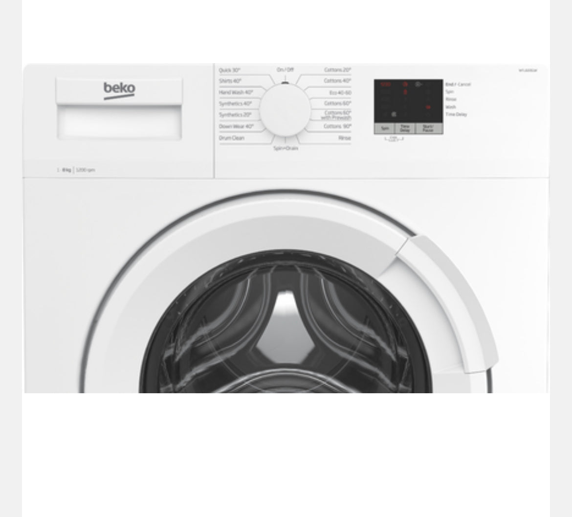 Beko 8kg 1200rpm Washing Machine