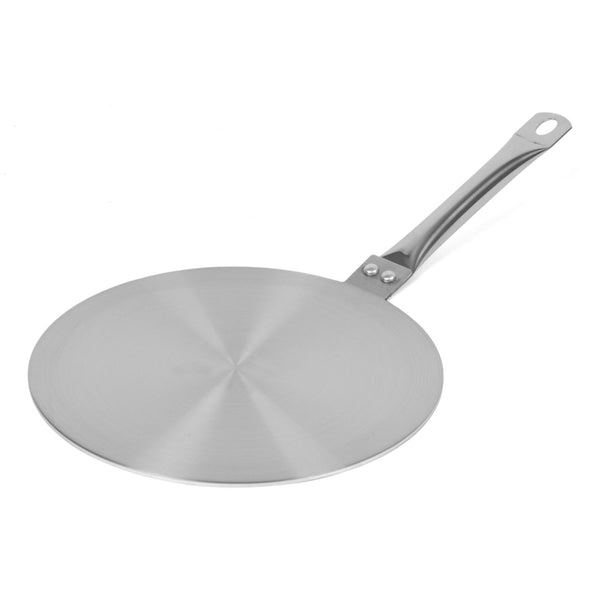 Apollo Stainless Steel Induction Plate with Heatproof Handle