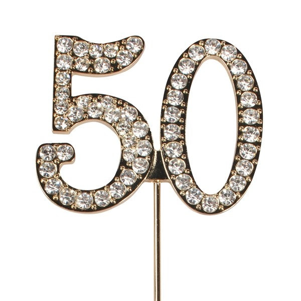 Diamante No. 50 Cake Decoration