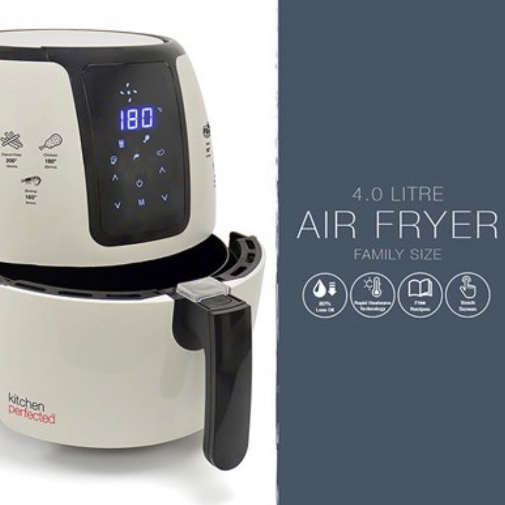 KitchenPerfected 4.0Ltr Digi-Touch Air Fryer (Family Size)