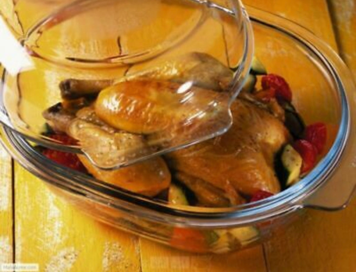 Pyrex Classic Chicken Roaster 2.1Ltr + 3Ltr