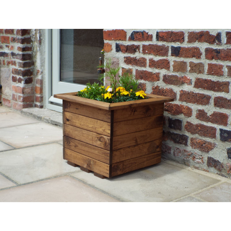 Square Wooden Planter 