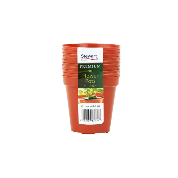 Stewart 7.6cm Flower Pot x10