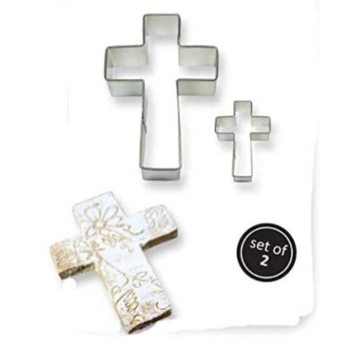 Cookie & Cake Cross Cutter Set of 2