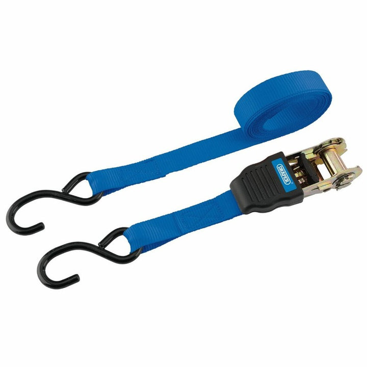 Ratcheting Tie Down Straps, 4.5m x 25mm, 225kg (2 Piece)