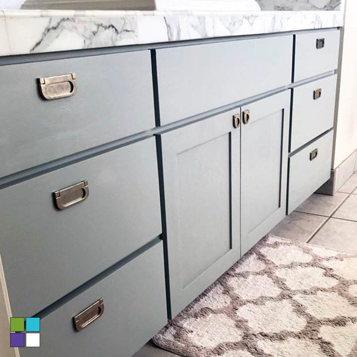 Ash Soft Gray by Beyond Paint. All In One Paint for cabinet presses from Smyths Homevalue.