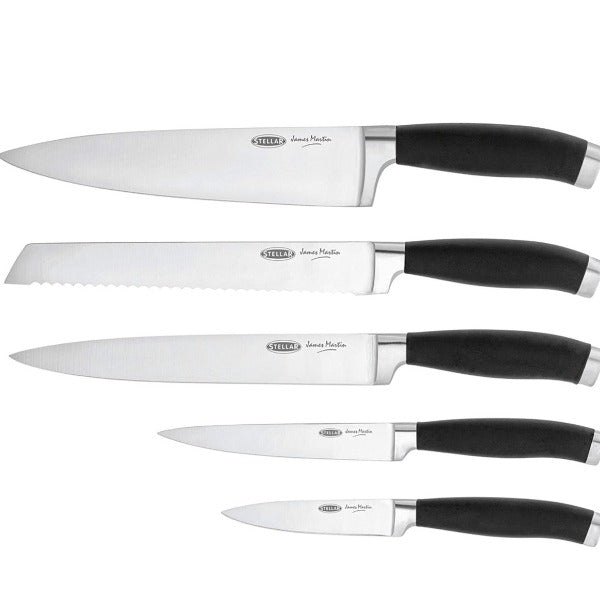 Stellar James Martin 5 Piece Knife Block Set