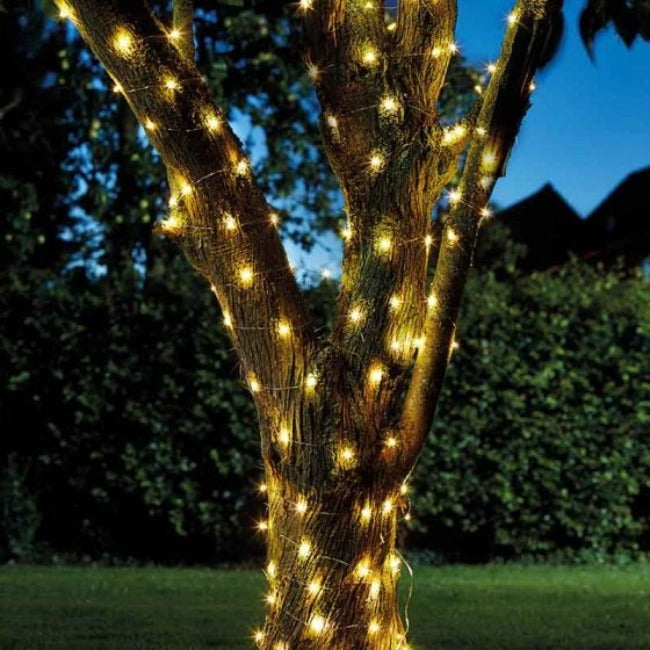 Firefly String Lights - 100 Warm White LEDs Solar Garden Light