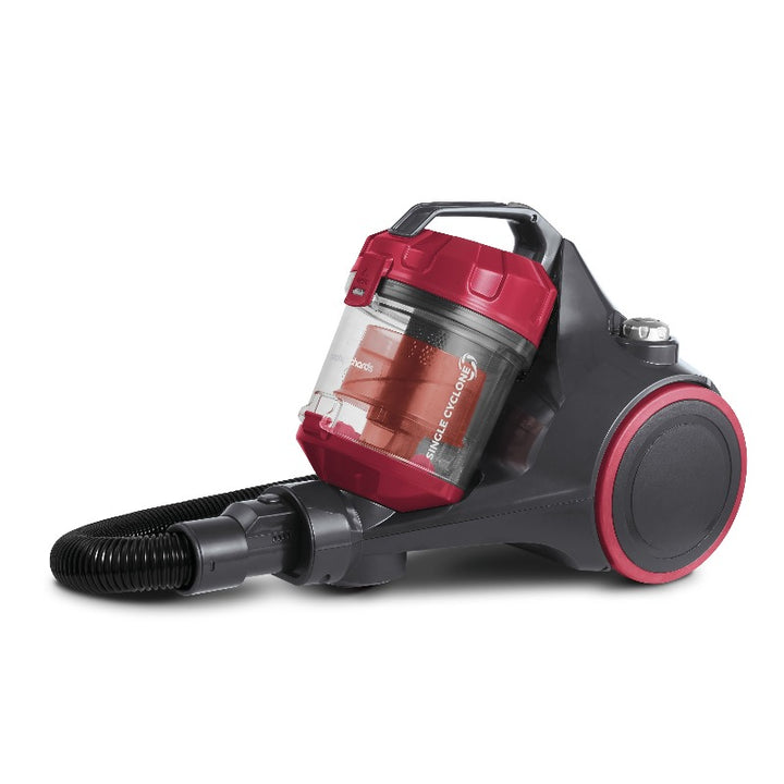 Morphy Richards 2L Bagless Cylinder Vacuum Cleaner With HEPA Filter - Red