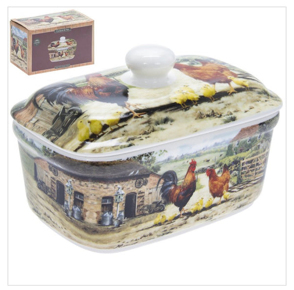 Chicken butter dish