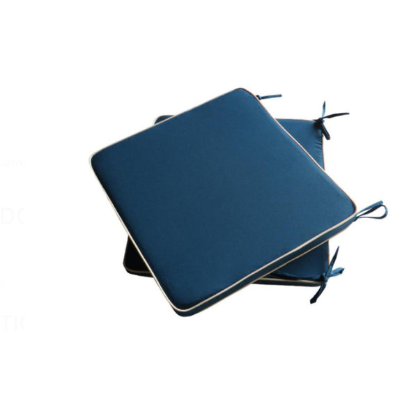 Culcita Outdoor Indoor Cushion Pad 5cm Double Piped Twin Pack - Blue
