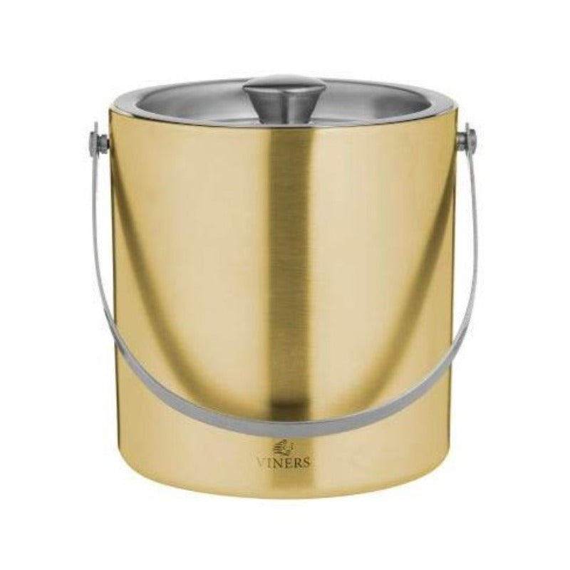 Viners Barware 1.5L Gold Double Wall Ice Bucket