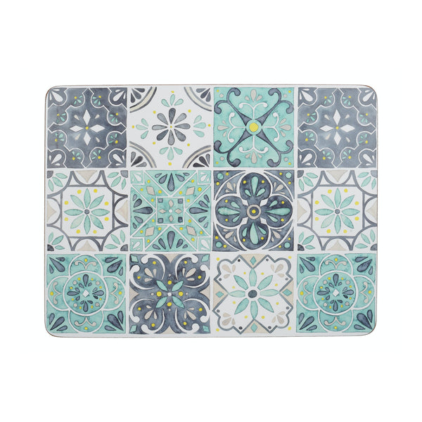 Creative Tops Green Tile Pack Of 6 Placemats