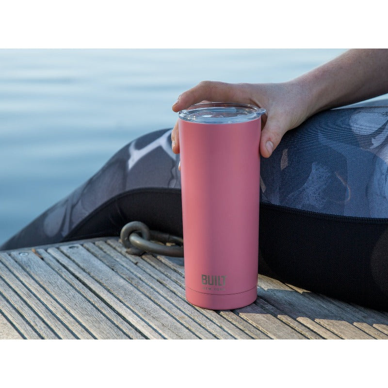 Built 590ml Double Walled Stainless Steel Water Travel Mug Pink