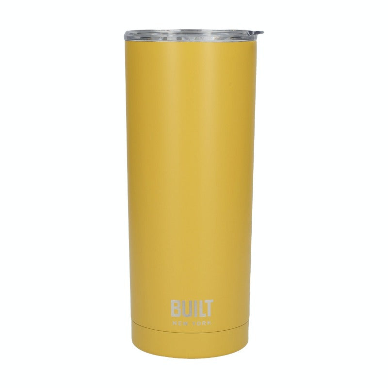 Built 590ml Double Walled Stainless Steel Travel Mug Mustard