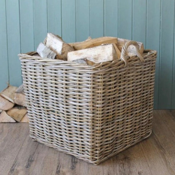 Square Kubu Wicker Basket Medium
