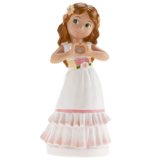 Communion Girl Betty Cake Topper 16cm