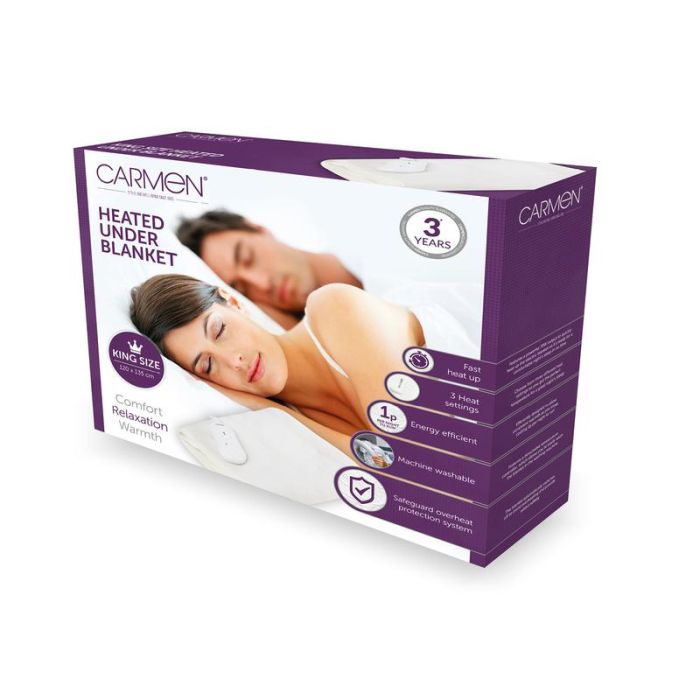 Carmen King Size Heated Under Blanket