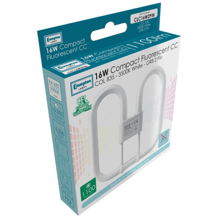 16W Compact Flourescent GR8 2 Pin Bulb