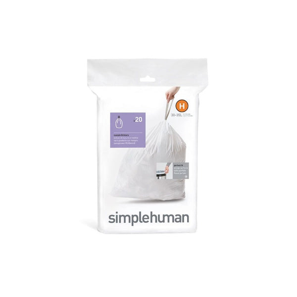 Simple Human custom fit bin liners code H